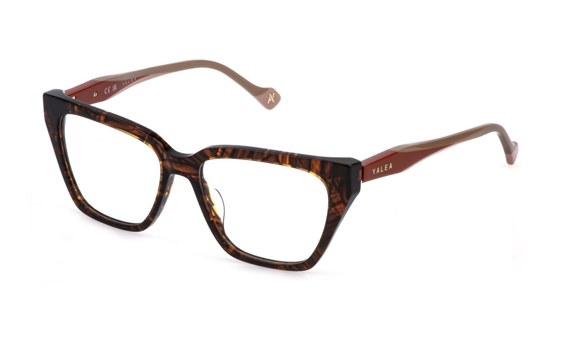 Occhiali da vista yalea vya236 0xap marron butterfly femenino taglia 54mm - Vista principale