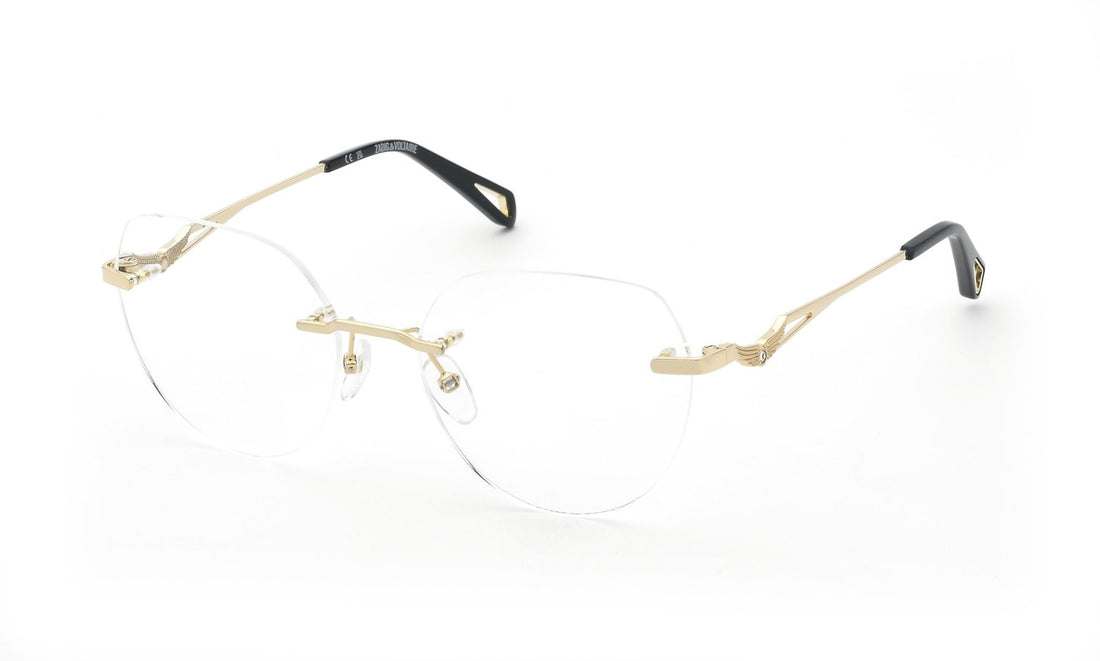Gafas graduadas zadig&voltaire vzv487s 0300 dorado geometric femenino talla 55mm - Vista principal