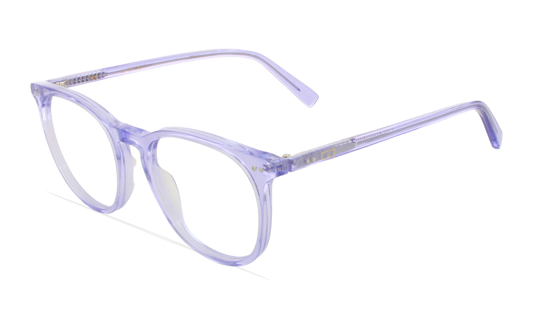 Prescription glasses greyhounders vik purple morado round unisex size 53mm - Main view