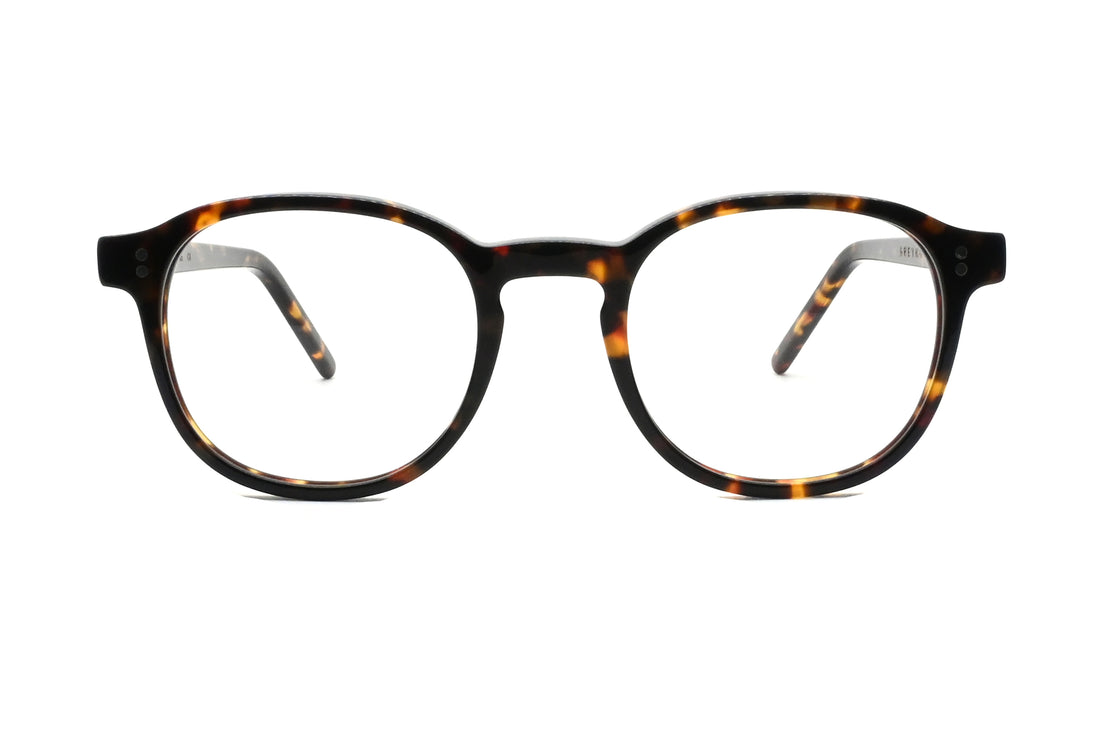 Óculos graduados greyhounders vincent c4 dark havana havana pantos unisex tamanho 48mm - Vista de detalhe