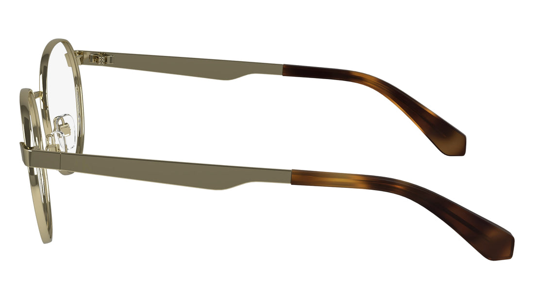 Brillen calvin klein jeans ckj24205 717 dorado round unisex größe 49mm - Detailansicht