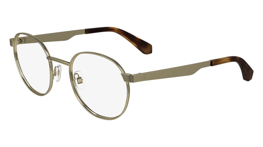 Brillen calvin klein jeans ckj24205 717 dorado round unisex größe 49mm - Hauptansicht