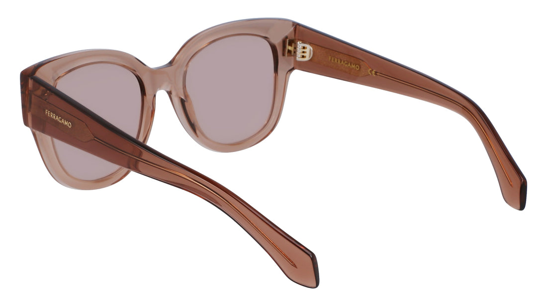 Occhiali da sole ferragamo sf2007s 260 beige tea cup femenino taglia 51mm - Vista dettagliata