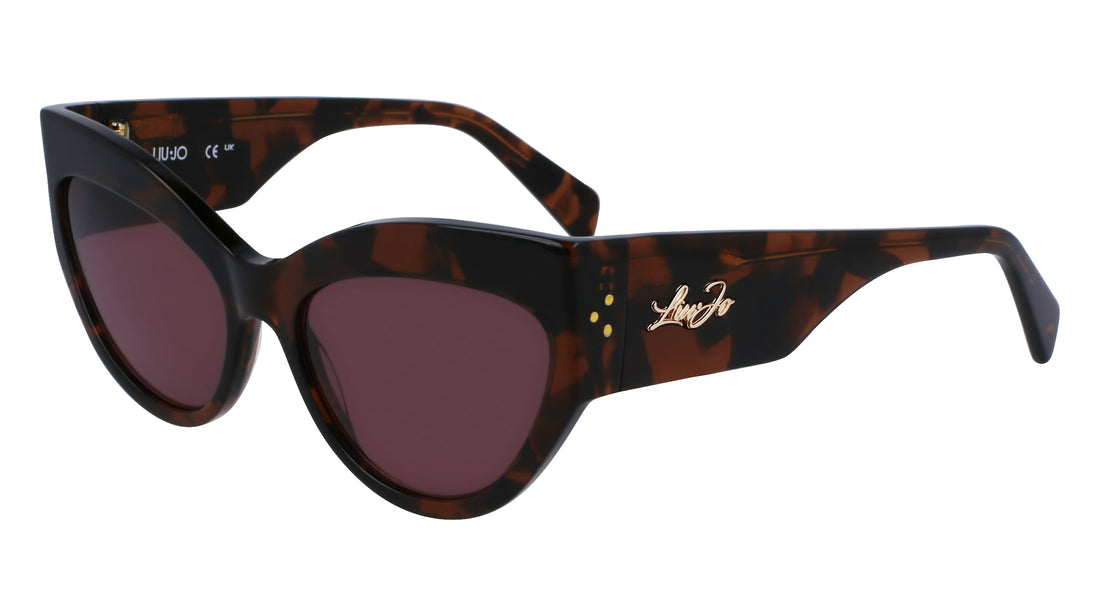 Occhiali da sole liu jo lj787s 242 tortoise cat eye femenino taglia 55mm - Vista dettagliata