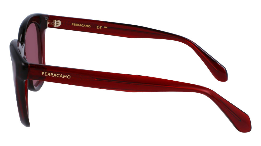 Occhiali da sole ferragamo sf2000s 616 rojo tea cup femenino taglia 52mm - Vista dettagliata