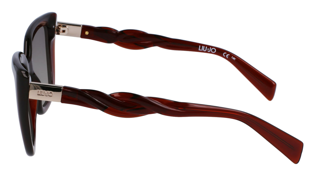 Occhiali da sole liu jo lj789s 200 marron cat eye femenino taglia 52mm - Vista dettagliata