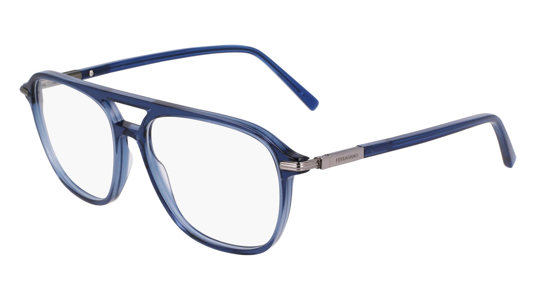 Occhiali da vista ferragamo sf3006 432 azul masculino taglia 56mm - Vista principale