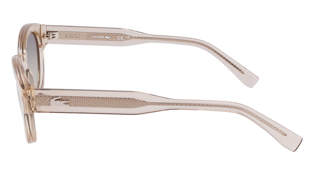 Occhiali da sole lacoste l6024s 264 beige oval femenino taglia 52mm - Vista dettagliata