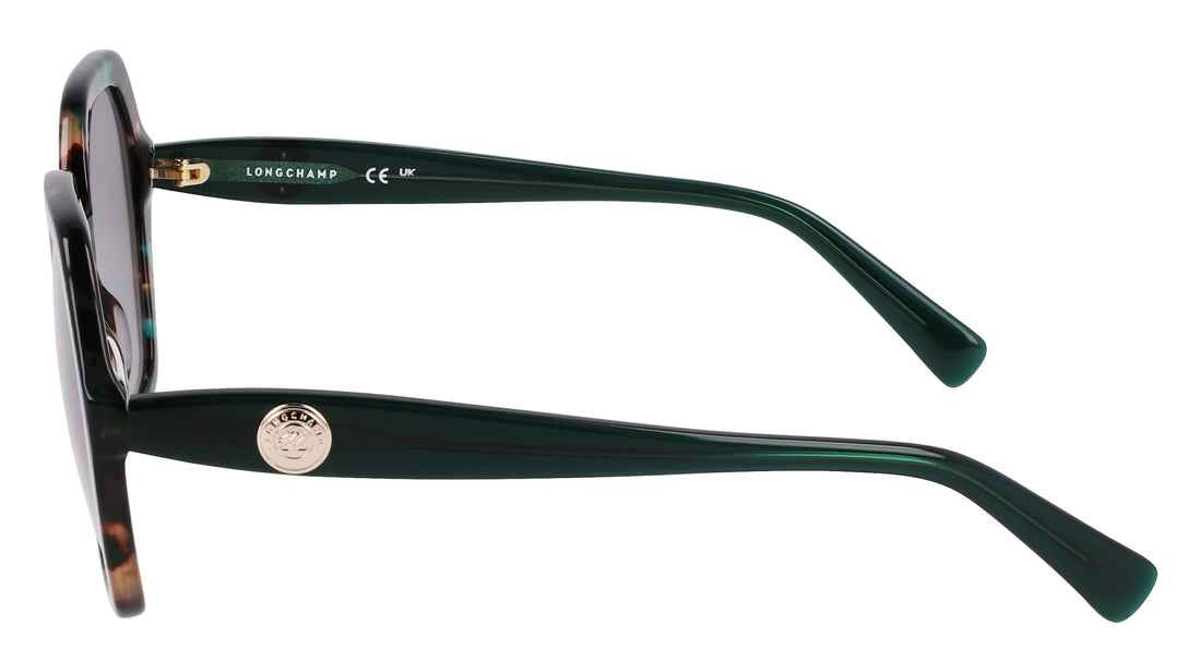 Occhiali da sole longchamp lo759s 309 verde rectangular femenino taglia 54mm - Vista dettagliata