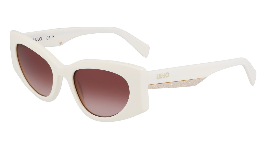 Occhiali da sole liu jo lj792s 101 blanco cat eye femenino taglia 52mm - Vista dettagliata