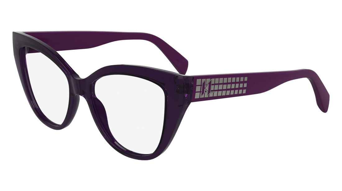 Óculos graduados karl lagerfeld kl6178 500 morado femenino tamanho 53mm - Vista principal