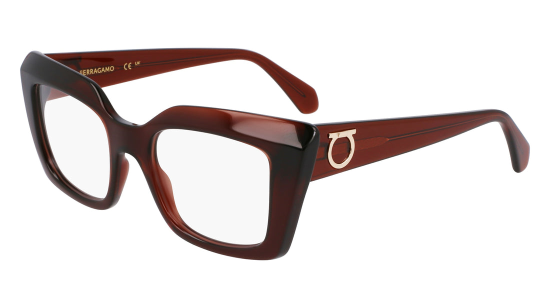 Occhiali da vista ferragamo sf3008 232 marron femenino taglia 50mm - Vista principale